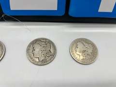 Lot of 4 Morgan Silver Dollar Coins