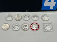 Lot of 10  Silver Buillon Rounds