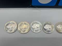 Lot of 5 2013 American Buffalo Indian Head 1 oz. Silver Bullion Rounds