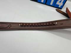 Beautiful leather single pistol right handed pistol gun belt,  hand tooled leather
