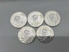 Lot of 5 Prospector 1 oz. Silver Bullion Rounds