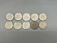 Lot of 10 1964 Kennedy Half Dollar Coins