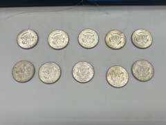 Lot of 10 1964 Kennedy Half Dollar Coins