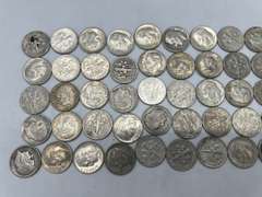 Lot of 50 Eisenhower Pre 1964 Dimes