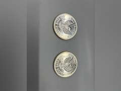 Lot of 2 St. Gaudens 1 oz. Silver Bullion Rounds