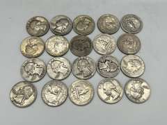 Lot of 20 Washington Pre 1964 Silver Quarters