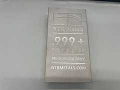 NTR Metals 100 oz. Silver Bar