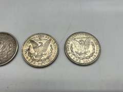 Lot of 4 1921 Morgan Silver Dollar Coins