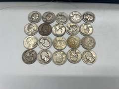 Lot of 20 Washington Pre 1964 Silver Quarters