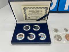 5 Statehood Quarters & 1993-D Coin proof set