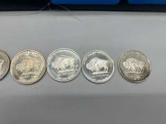 Lot of 5 2013 American Buffalo Indian Head 1 oz. Silver Bullion Rounds