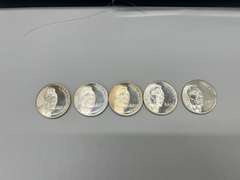 Lot of 5 2013 American Buffalo Indian Head 1 oz.  Silver Bullion Rounds