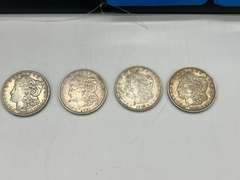 Lot of 4 1921 Morgan Silver Dollar Coins
