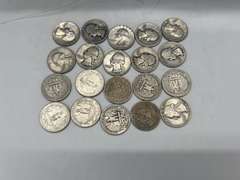 Lot of 20 Washington Pre 1964 Silver Quarters