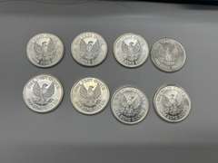 Lot of 8 1892 Barber commemorative 1 oz. Silver Bullion Rounds