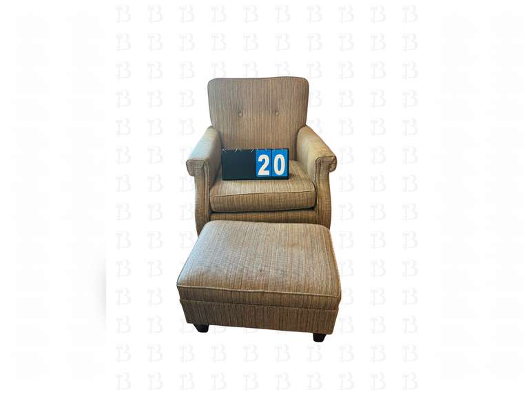 Chair with foot stool