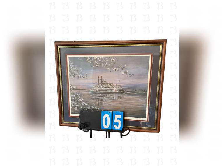 Timeless River Boat Print by Louise Dunavant