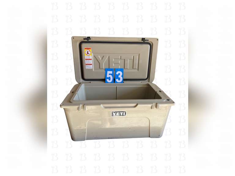Tan Yeti 65 Hard Cooler