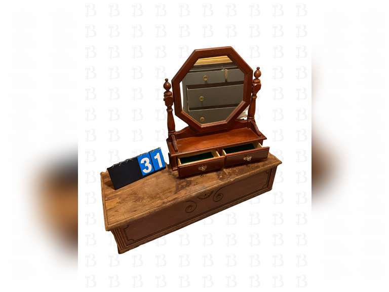 Cedar Chest & Vanity Mirror