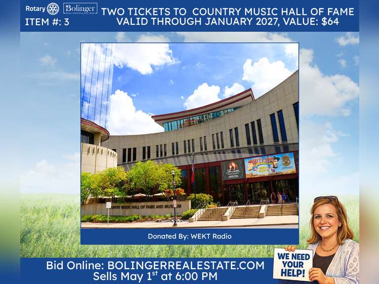 A Pair of Tickets to the Country Music Hall of Fame