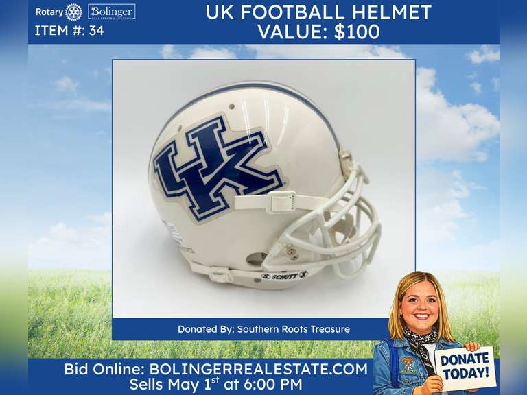 University of Kentucky football helmet