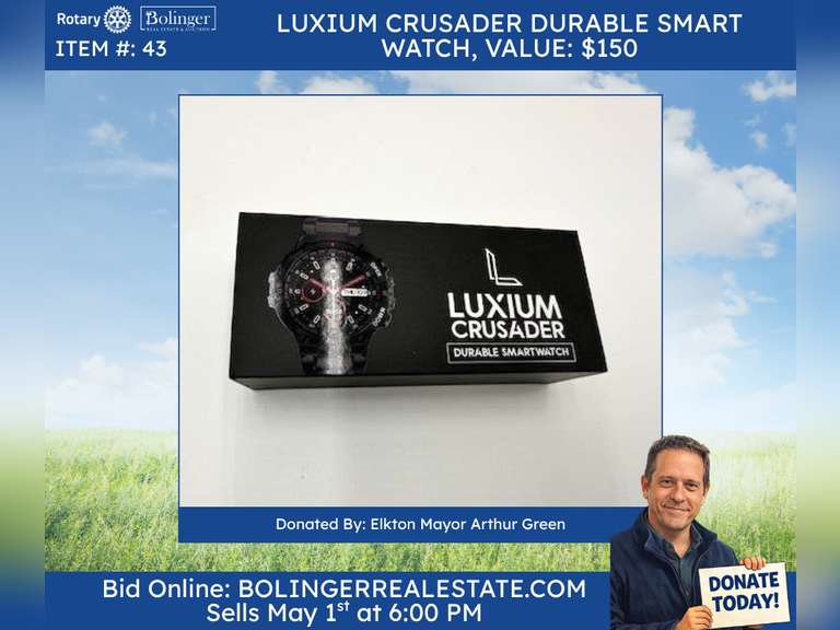 Luxium Crusader Durable Smart watch