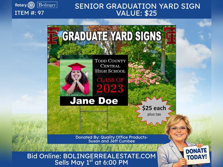 Senior Graduation Yard Sign by Quality Office Products