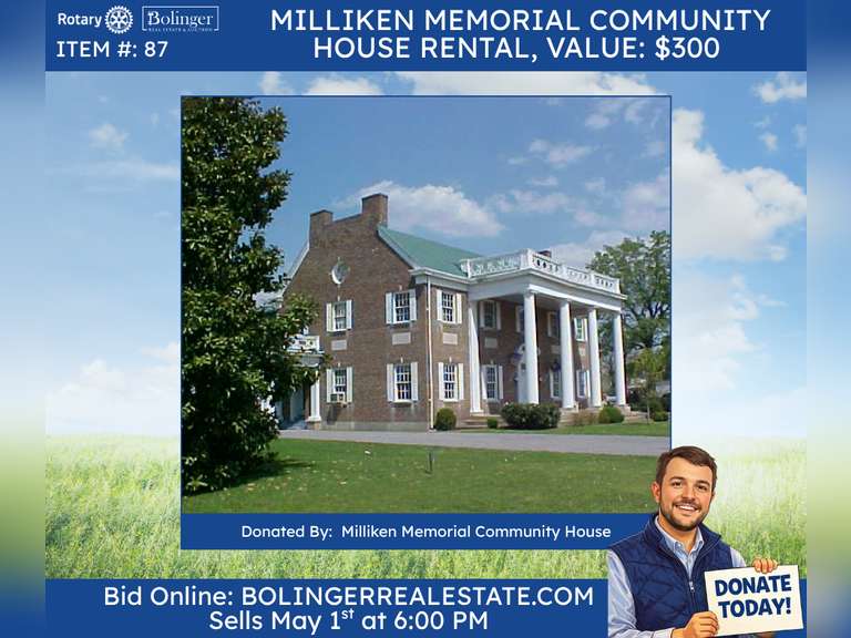 Milliken Memorial Community House rental