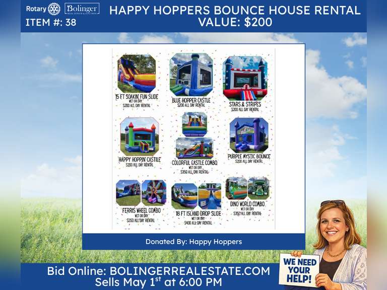 Happy Hoppers Bounce House Rental