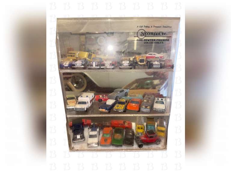 Misc Vintage Hot Wheels and Spoontiques Inc Display Case