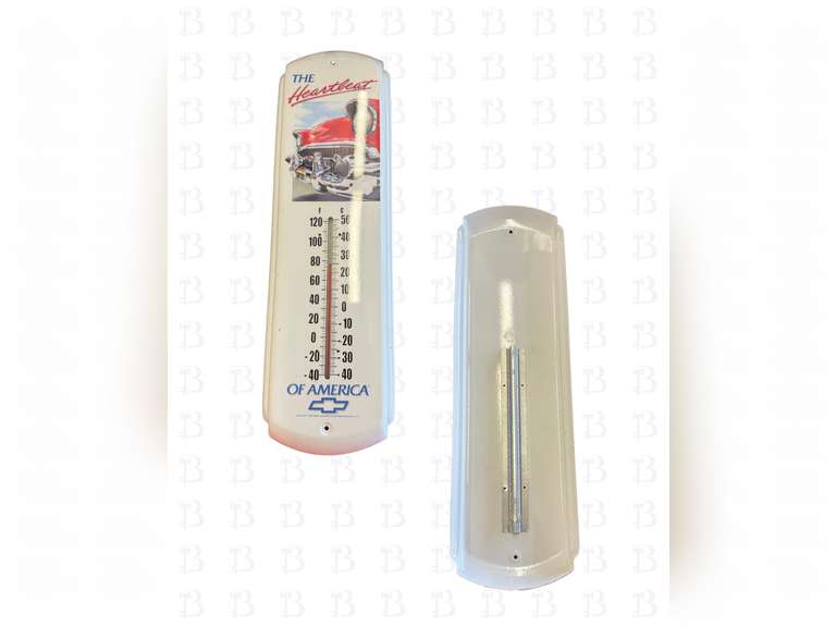 Texaco Dalmation & Chevrolet Hanging Thermometer