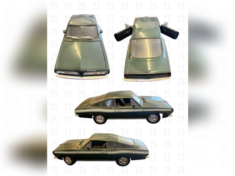 1:18 1969 Plymouth Barracuda, ERTL 1:18 1955 Chevrolet Bel Air, ERTL Toy Pickup Truck