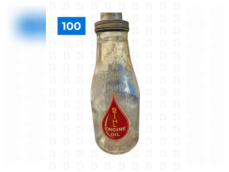 Glass Engine Oil Containers