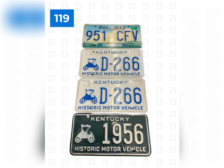 Historic Motor Vehicle Plates
