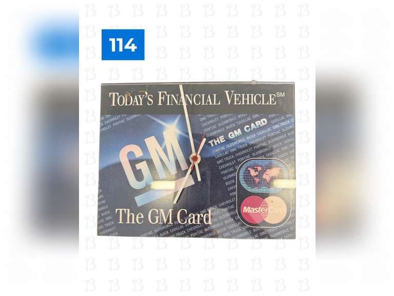 GM Card Clock, Chevrolet Clock, & GM Clock