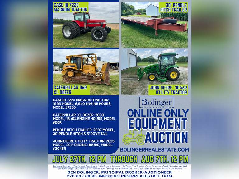 Equipment Auction - ONLINE ONLY