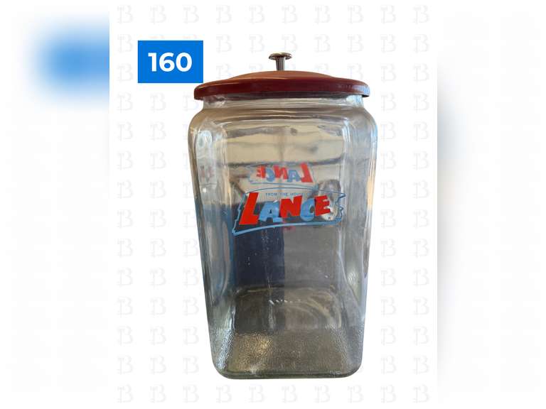 Large Lance Glass Jar