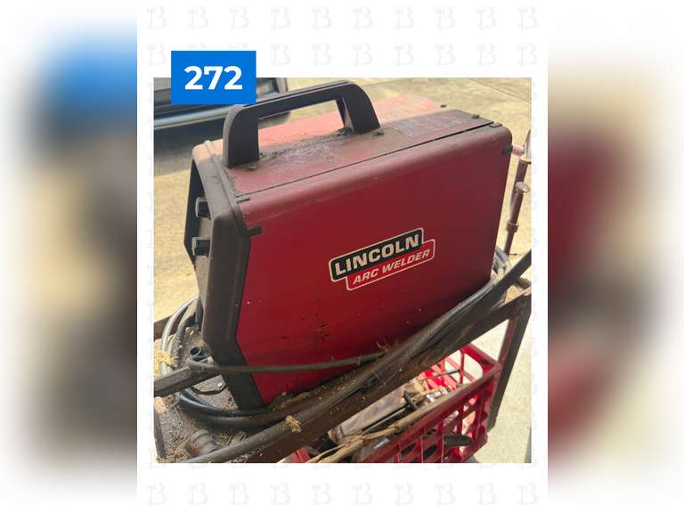 Rolling Cart, Lincoln Arc Welder, & Misc Tools