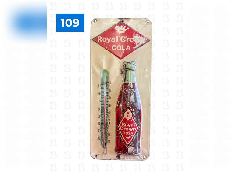 Royal Crown Cola & Texaco Hanging Thermometer