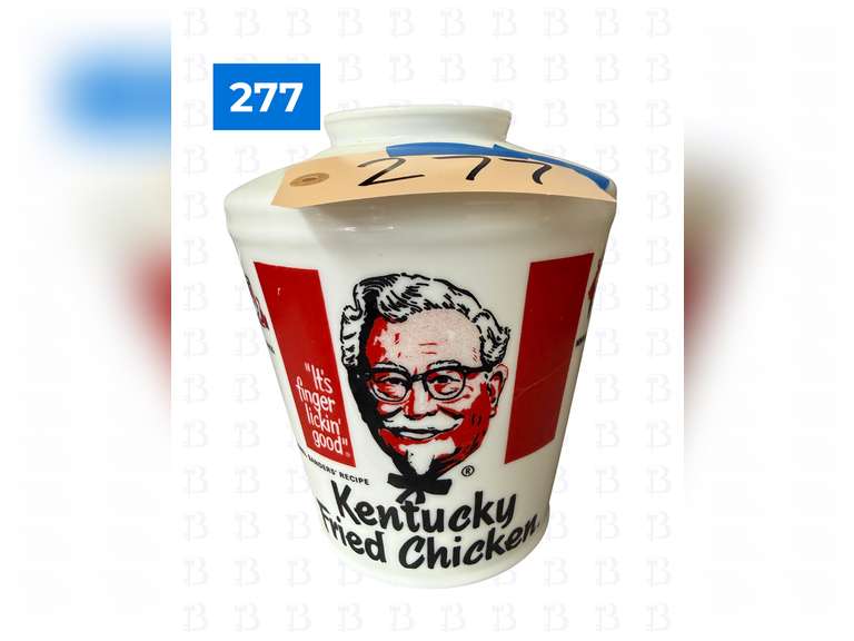 1969 Kentucky Fried Chicken Milk Glass Bucket