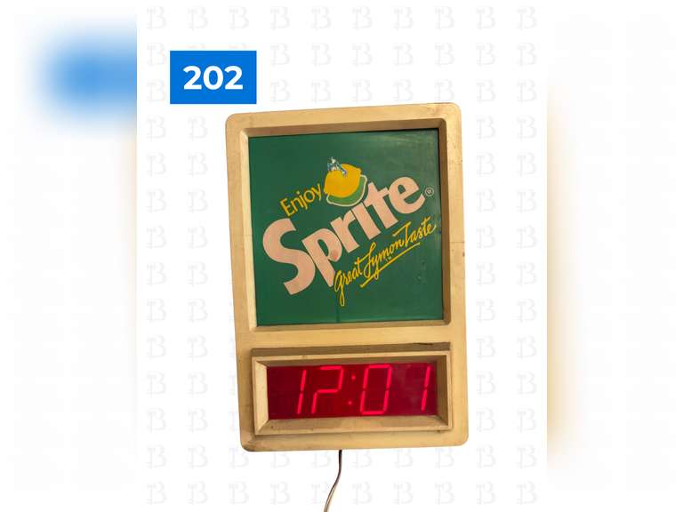 Vintage Sprite Digital Clock