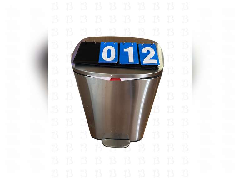 Coffee pot, Toshiba, microwave and trash trashcan