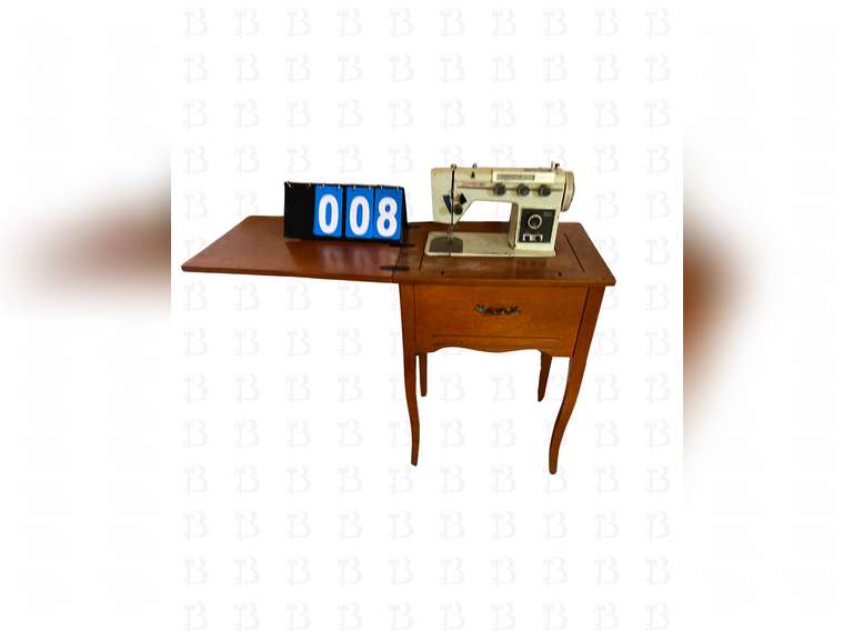 Morse model 902 sewing machine with work table.