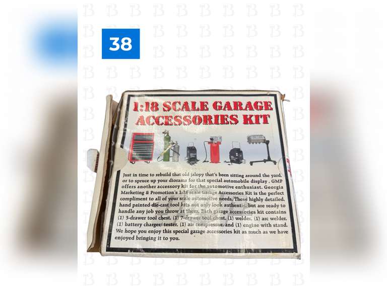 Tiny Lund's '50 Chevy Tractor Trailer & GMP Parts Dept 1:18 Scale Garage Accessories Kit (2 Boxes)