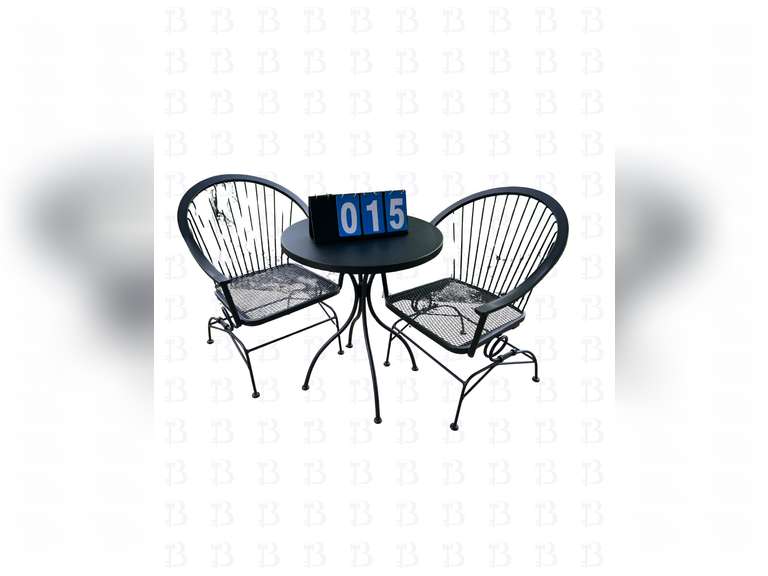 Outdoor furniture two chairs and table