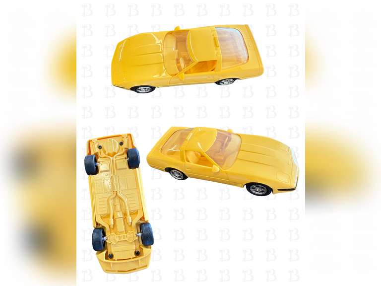 1:25 1992 Corvette Stingray Model Car, 1:24 1963 Chevrolet Corvette Red Stingray Model Car, 1:25 Dar