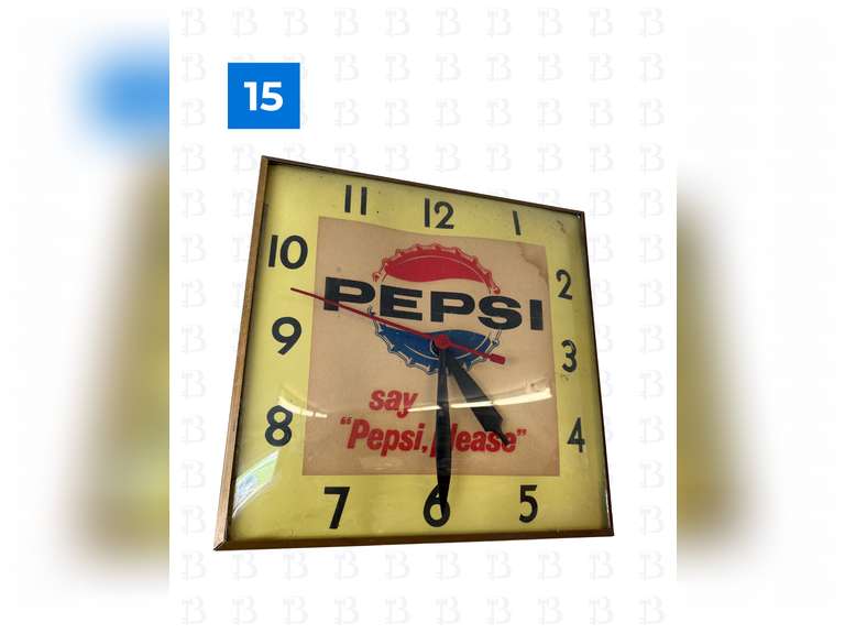 1964 Vintage Pepsi Clock & 90s Pepsi Clock