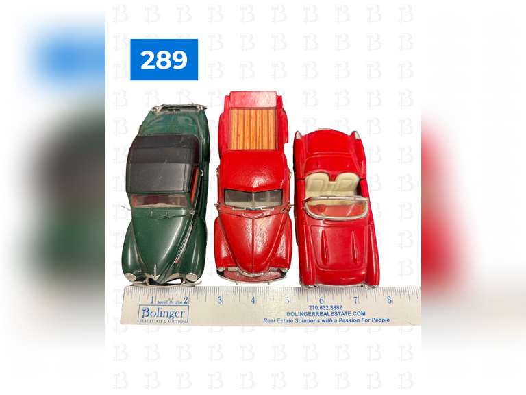 1955 Chevy Pick-up in Box, 1:30 Corvette, 1:30 1953 Pickup, 1:30 1939 Lincoln