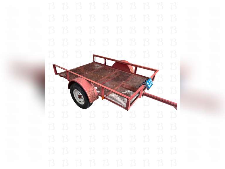8 foot single axle tilt trailer.