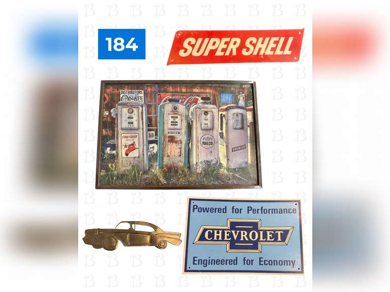 Automobile Themed Wall Signs